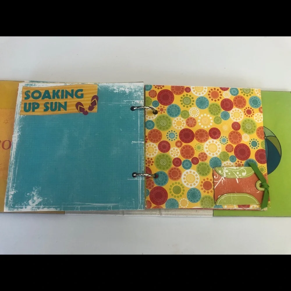 Handmade chipboard photo album